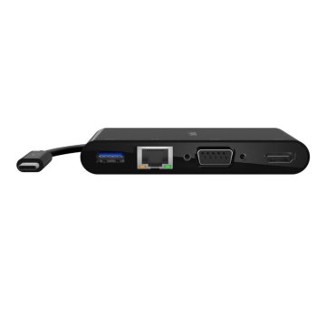 Belkin USB 3.2 Gen 1 Type-C razdelilnik, črne barve, model 4UV76A, AVC005BTBK