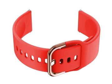 Pacific Gumijast pašček za pametno uro U01 - rdeč/zlat - 20 mm