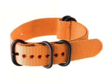Pacific N01 NATO pašček za uro - oranžen - 22 mm