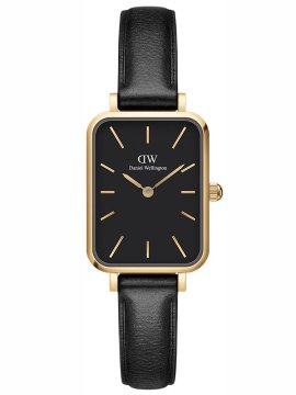 Daniel Wellington ŽENSKA URA Quadro Pressed Sheffield Gold 20mm DW00100560 + ŠKATLA