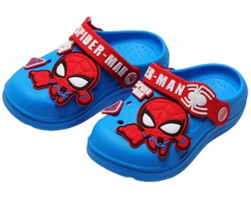 JAPONKE OTROŠKI COPATI ČEVLJI SANDALI KROKS MARVEL SPIDER-MAN 27-28