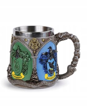 VELIKA KOVINSKA SKODELICA Z ZNAČKO HARRY POTTER HIŠE ZA OBOŽEVALCE ČAROVNIKOV 3D DARILO