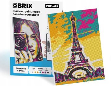 BRIX POP ART DIAMANTNI PAKET SLIKANJA LASTNA FOTOGRAFIJA ZA OTROKE