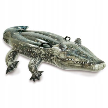 Intex Crocodile Alligator 57551 zelena plavalna vzmetnica za otroke poletje