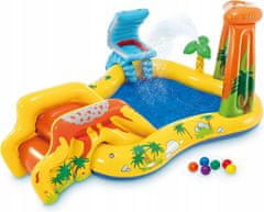 Intex 57444 Velik igralni center Dinozaver II 249x191x109 cm za otroke POLETJE