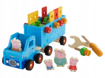 Peppa Pig Tovornjak z leseno prikolico iz kolekcije