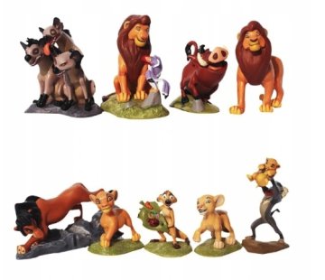 LEVJI KRALJ SIMBA TIMON PUMBA KOMPLET 9 FIGURIC