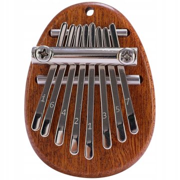 MINI LESENI 8-TONSKI KALIMBA PALČNI KLAVIR, PRENOSNO DARILO