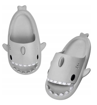 DEBELI BAZENSKI NAPONKI SHARK PROTI ZDRSNI COPATI SHARK SIVI 36-37