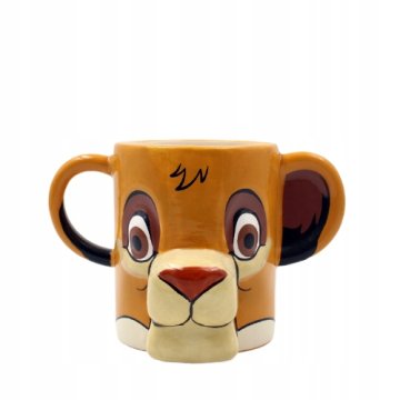 KERAMIČNA SKODELICA 3D LEVJI KRALJ SIMBA PRAVLJIČNI LIKI DARILNA 380 ML
