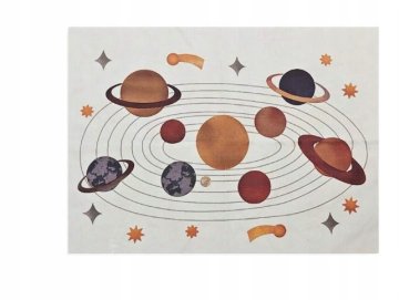 IZOBRAŽEVALNI PLATNI PLAKAT ZA OTROKE ZA STENSKO DEKORACIJO PLANET VESOLJE