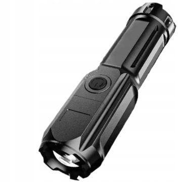 ŽEPNA ROČNA LED SVETILKA SUPER SVETLA USB ABS VODOTESNA MOČNA