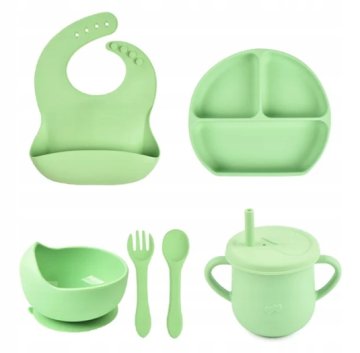SILIKONSKI PRIBOR ZA HRANJENJE DOJENČKA FIRST UTENSILS