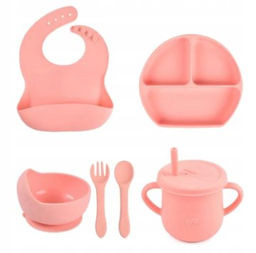 SILIKONSKI PRIBOR ZA HRANJENJE DOJENČKA FIRST UTENSILS