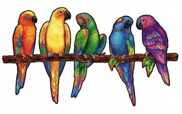 LESENE UGANKE ZA ODRASLE BARVE IGRIVI PAPIGAJKI
