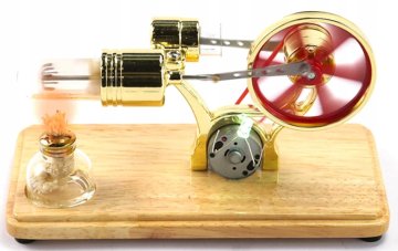 MODEL STIRLINGOVEGA MOTORJA IZOBRAŽEVALNI MODELNI EKSPERIMENT GENERATOR ENERGIJE