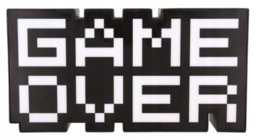 Paladone LED NEONSKA LUČKA GAME OVER RETRO DARILNA 8-BITNA