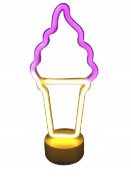 3D NEONSKA LUČKA BATERIJE ZA LUČKO ZA SLADOLED