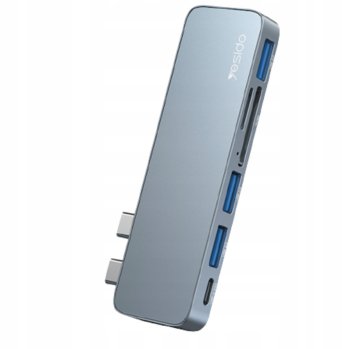 ADAPTER ZA ZGODOVIŠČE ZA MACBOOK PRO AIR USD SD 6v1 PRENOSNIK