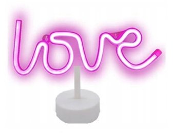 3D NEONSKA LUČKA Z NAPISI LJUBEZEN, DARILO ZA VALENTINOVO