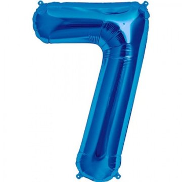 VELIK 100 CM MODER HELIJ FOLIJA BALON ŠTEVILKA 7