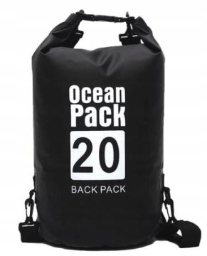 OCEAN PACK SUHA VREČA VODOTESNI NAHRBTNIK 20L ČRNEGA OBLIKOVALCA