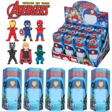 SONNY ANGEL HIPPERS FIGURA SPIDER-MAN AVENGERS HULK ZA DEKORACIJO TELEFONA