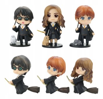 ZBIRATELJSKI KOMPLET FIGURIC HARRY POTTER, 6 DELNI, RON HERMIONE