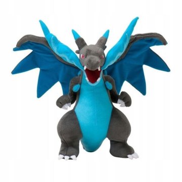 Pokémon PLIŠASTA IGRAČA MASKOTA POKEMON CHARIZARD X SIVI ZMAJ ZA OTROKE 25 CM