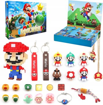 ADVENTNI KOLEDAR 24 KOSOV SUPER MARIO DELUXE MAGNETI ADVENTNE POČITNICE