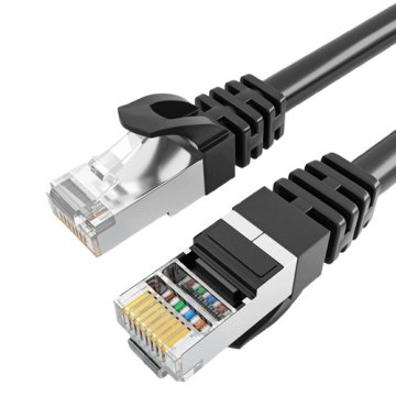 Omrežni kabel Jumper RJ45 kategorije 6 Hitri internet Črna 20M