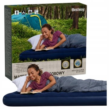 Bestway zložljiva vzmetnica 79 x 185 x 22 cm enojna za šotor