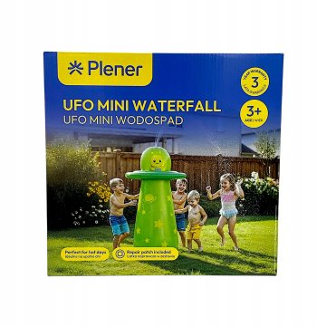 Zunanji UFO mini vrtni slap 61x61x119cm zelen darilo