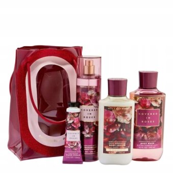 Bath & Body Works Darilni set 4 kosov za nego kože Covered In Roses