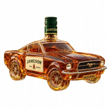 DEKANTER ZA VISKI Z DARILNIM 3D STEKLOM JAMESON S ŠPORTNIM AVTOMOBILOM