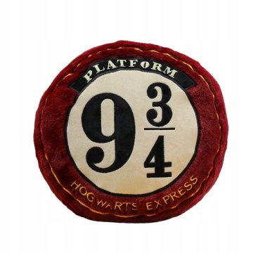 OKROGLA DEKORATIVNA VZGLAVNIK HARRY POTTER PLATFORMA 9 3/4 HOGWARTS EXPRESS 40 cm