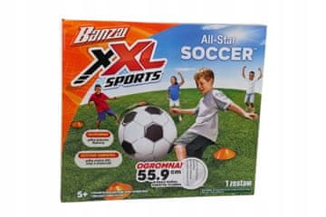 Banzai Velika nogometna žoga 55,9 cm + 4 markerji za nogomet XXL Sports All Star