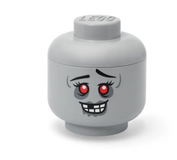 LEGO VELIKA POSODA Z GLAVO ZOMBIJA SIVA V 8,5 L 40320822