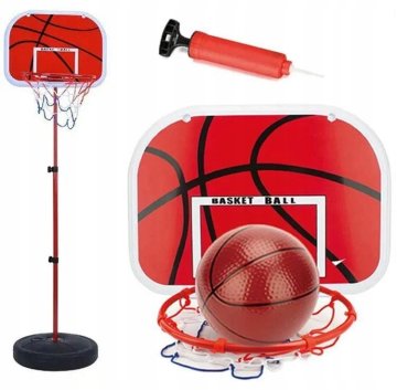 MINI KOŠARKARSKI SET KOŠ S STOJALOM ZA TABLOTO ČRPALKA ZA ŽOGO 139 CM