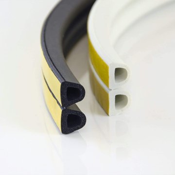 DQ-PP Fensterdichtung | 1 meter | Schwarz | selbstklebend | D-profil 10x12 milimetrov | Dichtband Dichtungsband | klebend Isolierband Klebedichtung Gummi Fensterdichtband