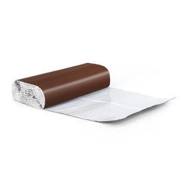 Seiletech.de Blei glatt Kaminanschlussband - 300mm - 5m - Braun RAL 8017 - selbstklebend Rolle - Schornsteinband - Abdichten von Dachelementen - Kamin - witterungsbeständig