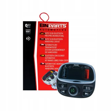 FM oddajnik EPBTT03 - QC 3.0, PD 25W, TF reža