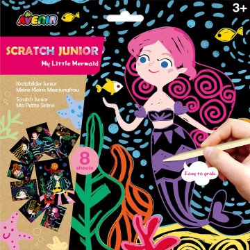 Northix Avenir Scratch Junior Set My Little Mermaid