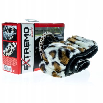 EPSWC23 Prevleka za volan - Leopardji vzorec - Velikost 37-39 cm