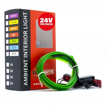 EPAL2M ZELENA LED OPTIČNA VLAKNA 2 METRA 24V