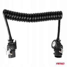 AMIO Spiralni kabel za TIR prikolico 2x 15-pinski 5m 24V -04382