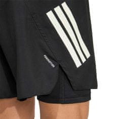 Adidas Moške tekaške kratke hlače ADI365 2IN1 črne JZ7711 velikost XL