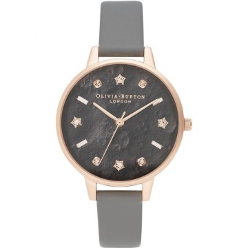 Olivia Burton Ura OB16GH11. Kvarčni mehanizem, črne barve. Ženska.