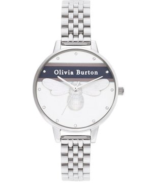 Olivia Burton Ura OB16VS07. Kvarčni mehanizem, bela. Ženska.