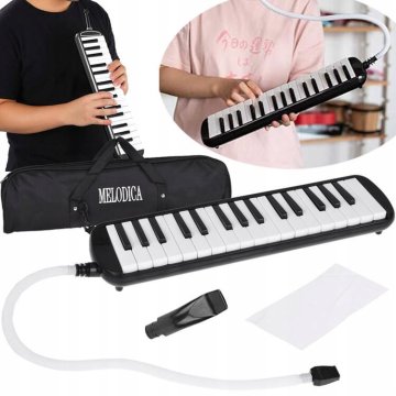 JOKOMISIADA Glasbilo Melodika Klaviatura harmonika etui z dvema ustnikoma IN0175